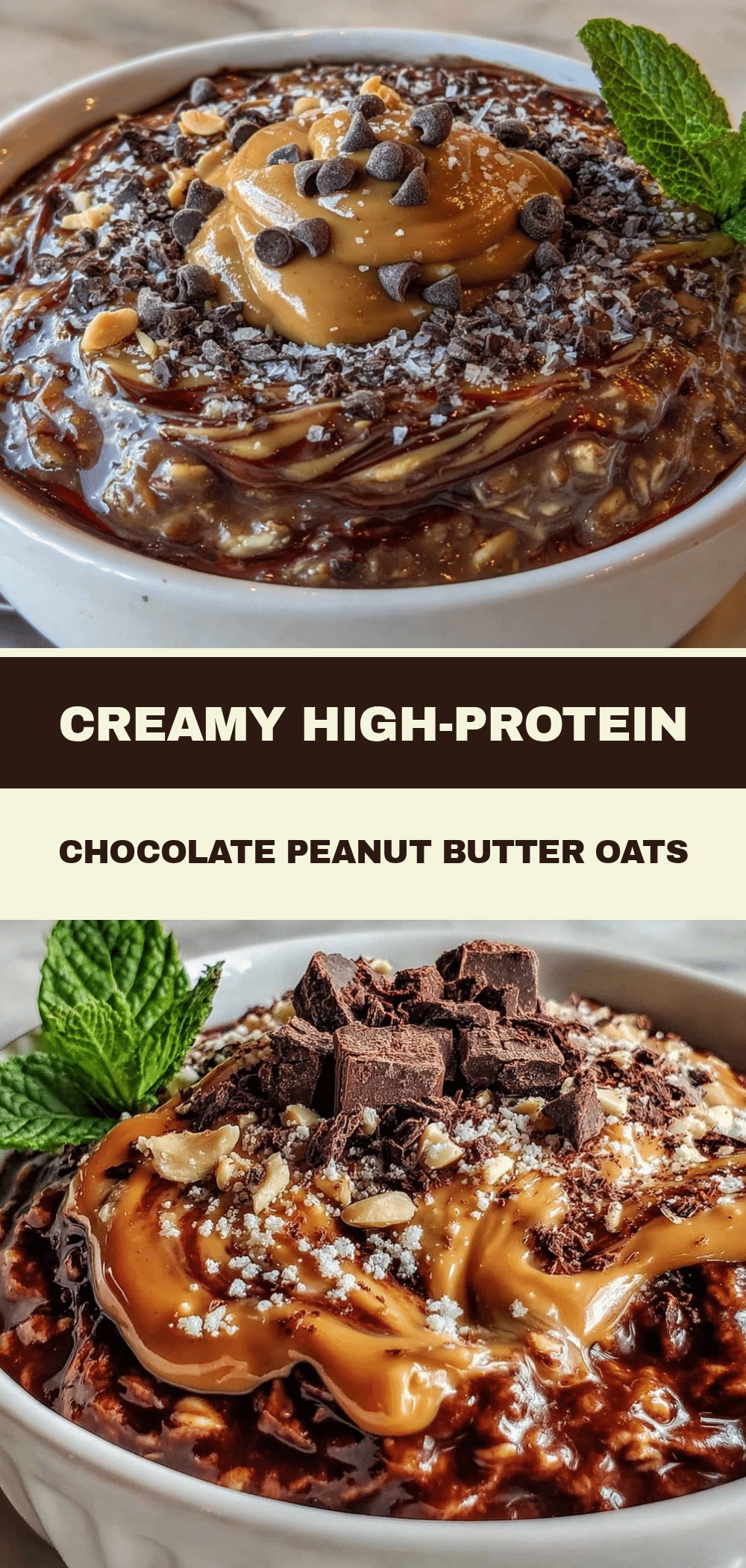 High-Protein Chocolate Peanut Butter Overnight Oats: Cheap Breakfast for One 5 high-protein chocolate peanut butter overnight oats recipe