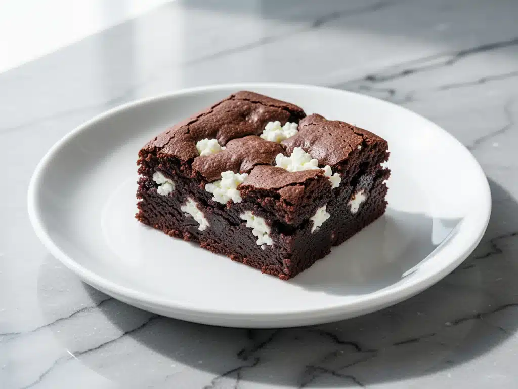 Home 4 High-Protein Cottage Cheese Chocolate Brownies - featured image