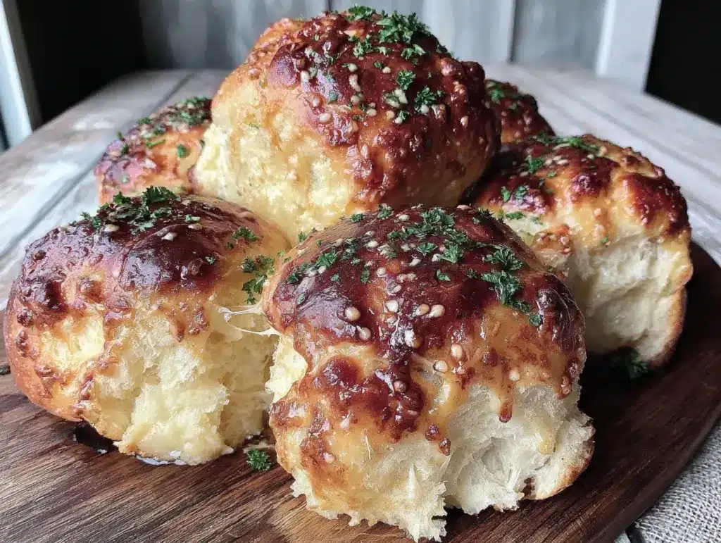 Home 4 homemade garlic butter dinner rolls - featured image