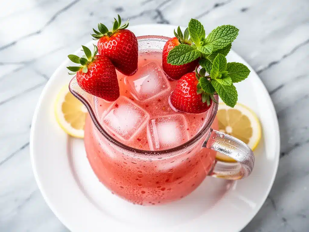 Homemade Strawberry Lemonade: 5-Min Summer Mint Drink 4 homemade strawberry lemonade preparation steps