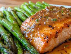 honey garlic salmon - featured image