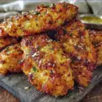 keto crispy parmesan crusted chicken tenders - featured image