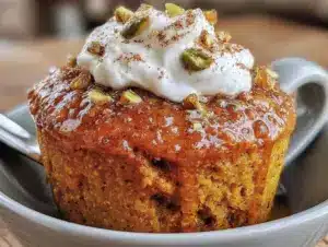 keto pumpkin spice mug cake - featured image