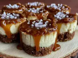 keto salted caramel cheesecake bites - featured image