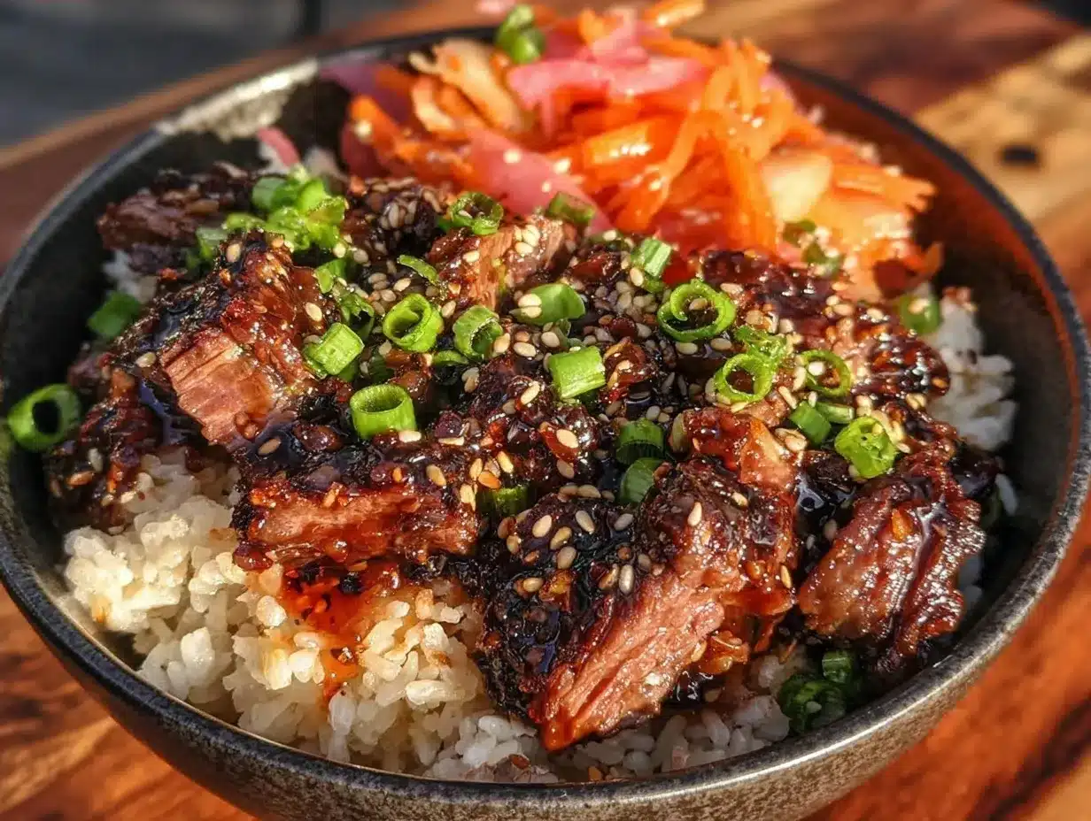 Korean Gochujang Beef Bulgogi Rice Bowls: GF & Dairy-Free 4 Korean Gochujang Beef Bulgogi Rice Bowls preparation steps