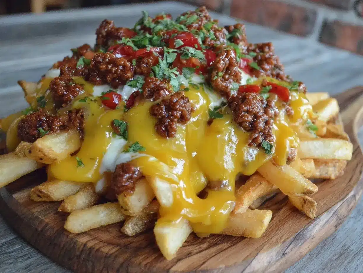 Loaded Nacho Cheese Fries for Small Batches: Easy 1-2 Portion 4 loaded nacho cheese fries preparation steps
