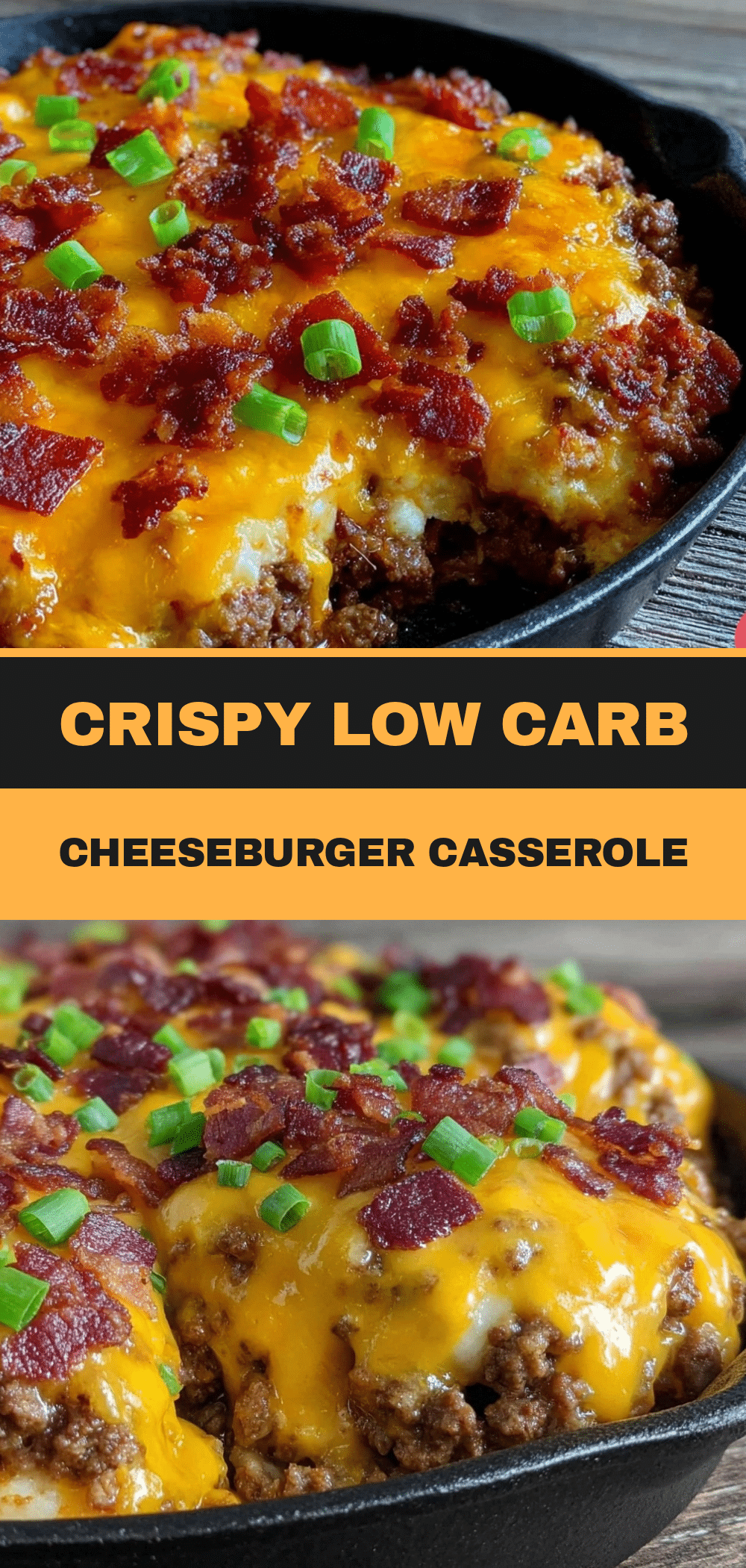 Low Carb Cheeseburger Casserole: 5 Ingredients 5 low carb cheeseburger casserole recipe