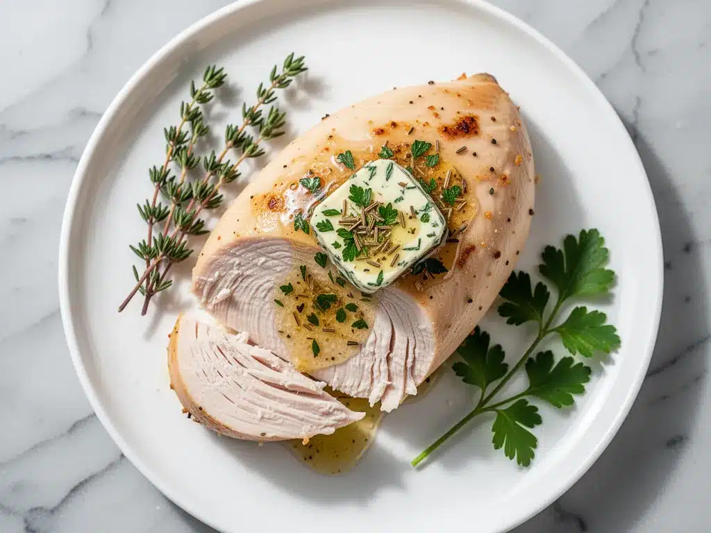 Never-Dry Oven-Baked Chicken Breast: Best Herb Butter Recipe 4 Never-Dry Oven-Baked Chicken Breast preparation steps