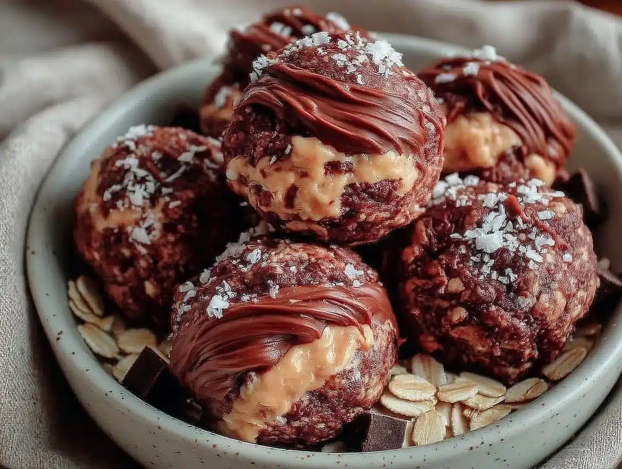 No-Bake Chocolate Peanut Butter Protein Balls: 5pm Dinner Solved 4 no-bake chocolate peanut butter protein balls preparation steps