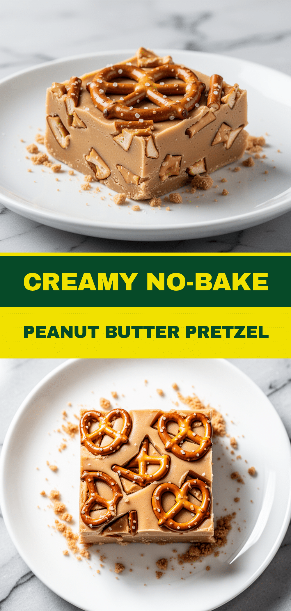 No-Bake Peanut Butter Pretzel Fudge Bars: 10 Min Easy Dessert 5 no-bake peanut butter pretzel fudge bars recipe