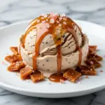no-churn salted caramel ice cream - featured image