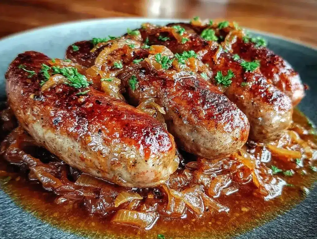 Home 1 Oktoberfest beer braised bratwurst - featured image