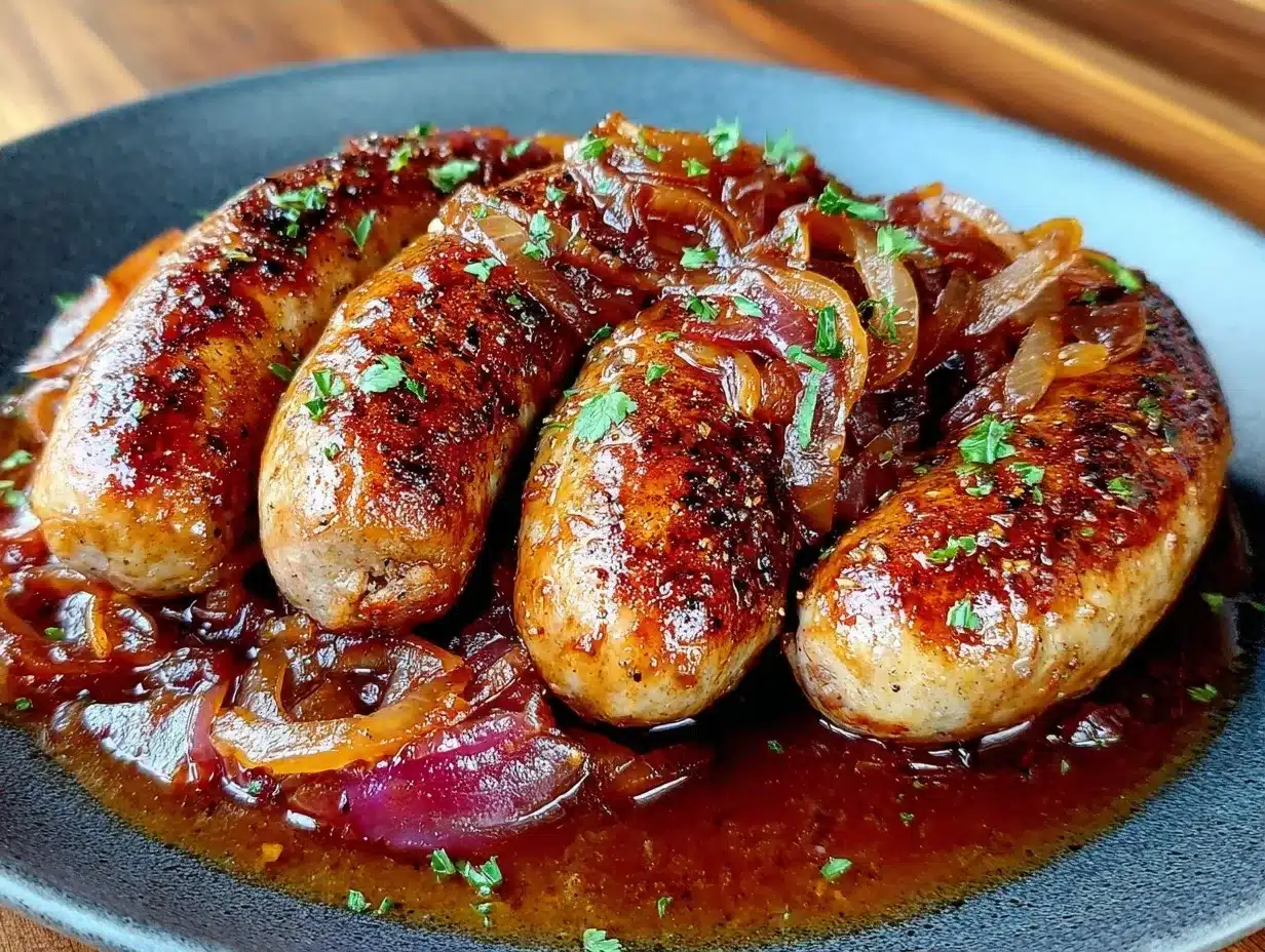Oktoberfest Beer Braised Bratwurst: 5-Step Sear Trick 4 Oktoberfest beer braised bratwurst preparation steps