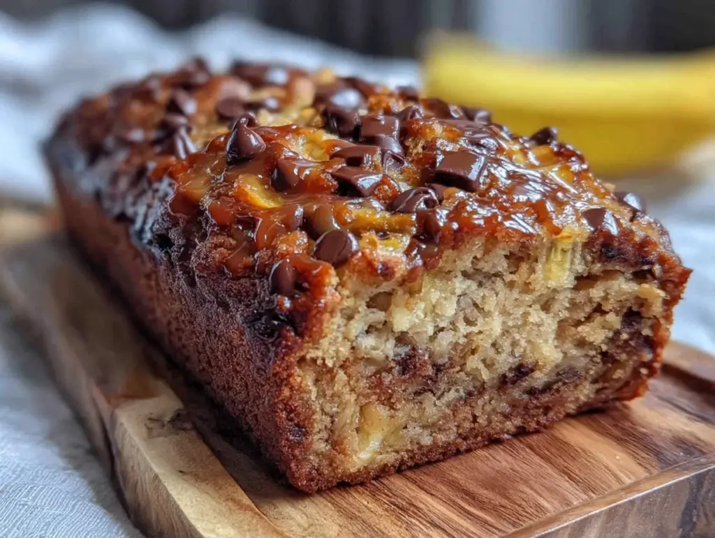 Home 1 one-bowl banana bread with chocolate chips - featured image