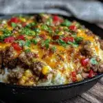 One-Pan Cheesy Ground Beef Taco Skillet - featured image