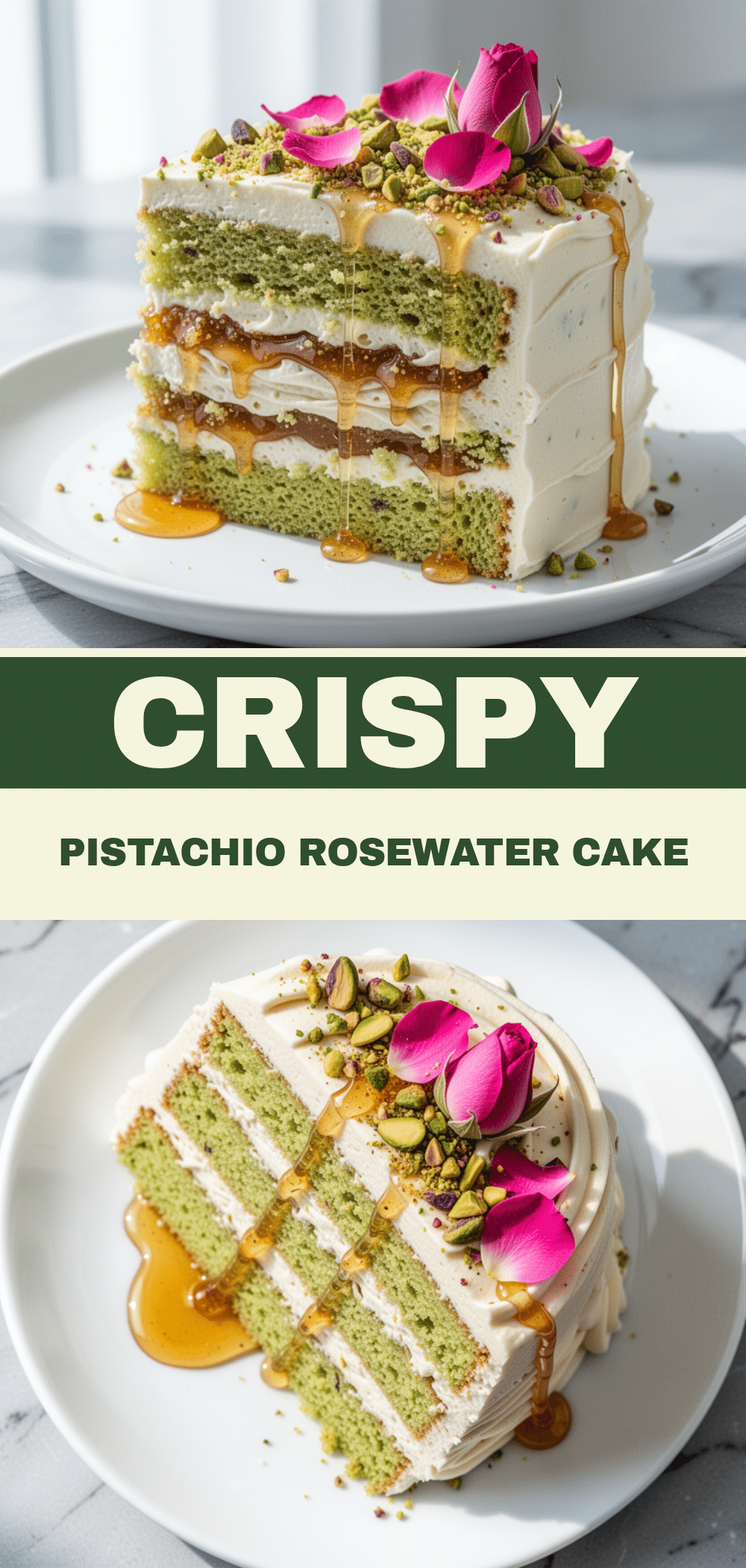 Pistachio Rosewater Cake: Easy 1-Layer Dessert 5 pistachio rosewater cake recipe