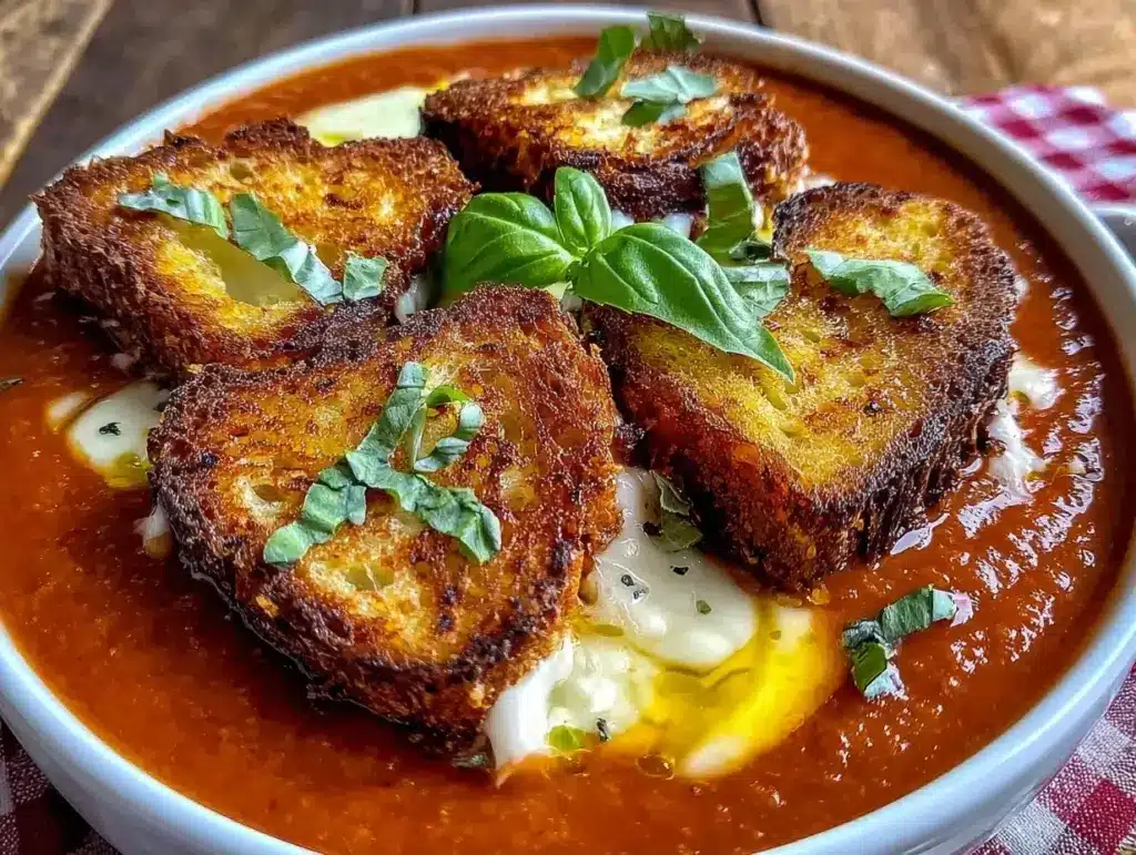 roasted tomato basil soup - featured image