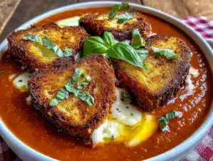 roasted tomato basil soup - featured image