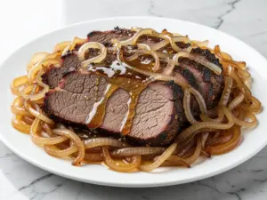 Rosh Hashanah honey glazed brisket - featured image