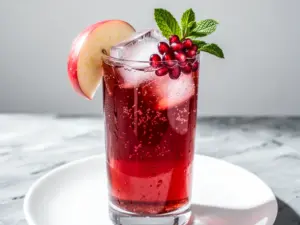 Rosh Hashanah Honey Pomegranate Spritzer - featured image
