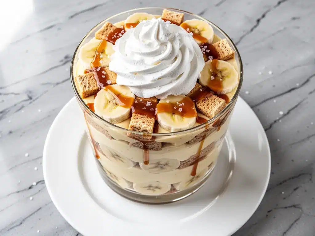 Salted Caramel Banana Pudding Trifle: Easy 15-Min Recipe 4 salted caramel banana pudding trifle preparation steps