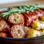 sheet pan sausage and root veggies - featured image