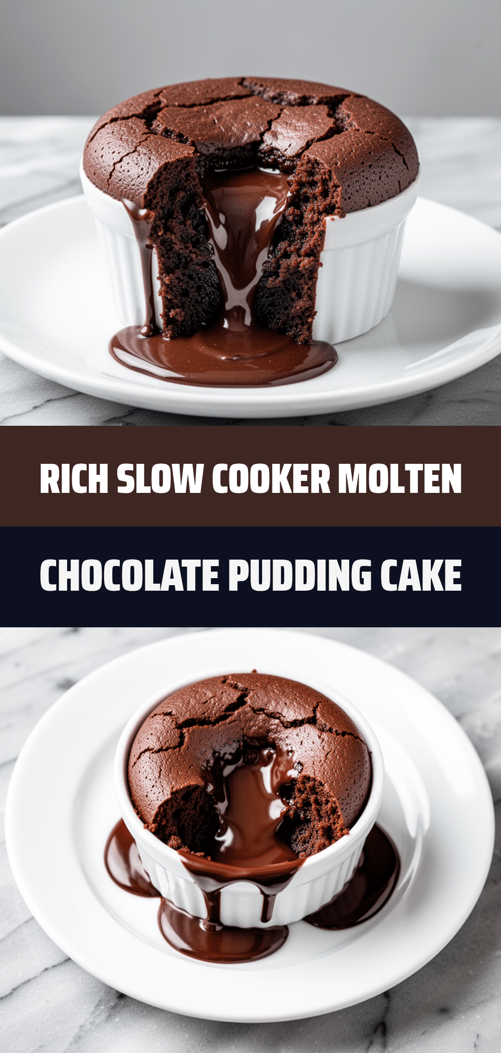 Slow Cooker Molten Chocolate Pudding Cake 5 Slow Cooker Molten Chocolate Pudding Cake recipe