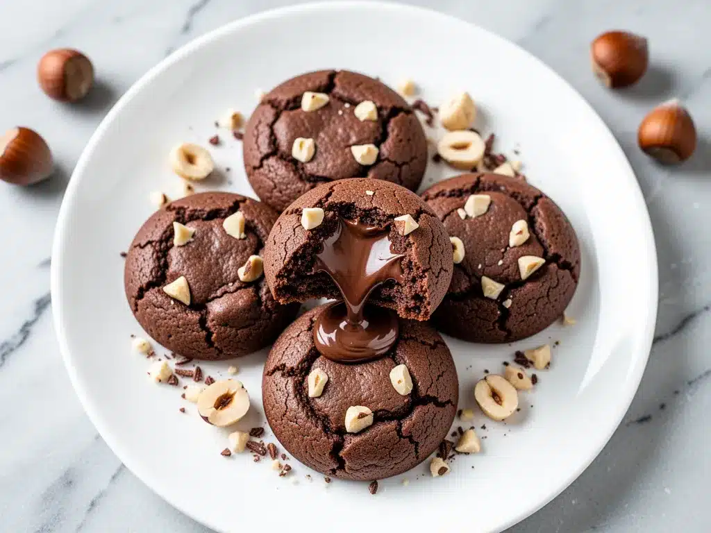 Small Batch Fudgy Nutella Stuffed Cookies: Easy 10-Minute Recipe 4 small batch fudgy Nutella stuffed cookies preparation steps
