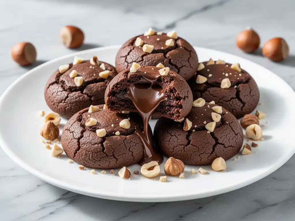 Home 2 small batch fudgy Nutella stuffed cookies - featured image