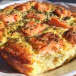 smoked salmon dill egg casserole - featured image