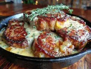smothered pork chops - featured image