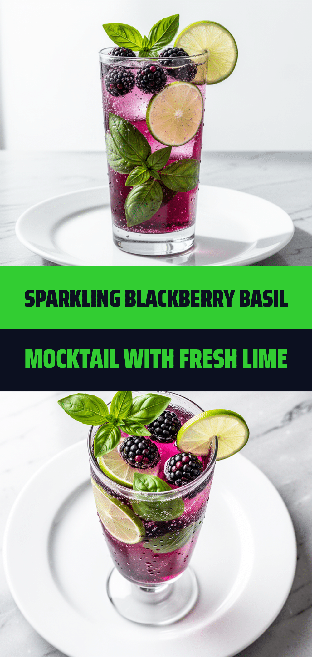 Sparkling Blackberry Basil Mocktail: 5 Min Easy Weeknight Drink 5 Sparkling Blackberry Basil Mocktail recipe