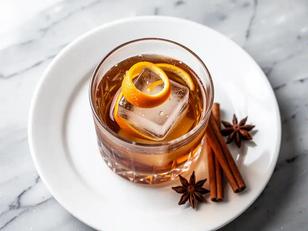 Spiced Brown Butter Bourbon Old Fashioned: 5-Ingredient Holiday Cocktail 4 spiced brown butter bourbon old fashioned preparation steps