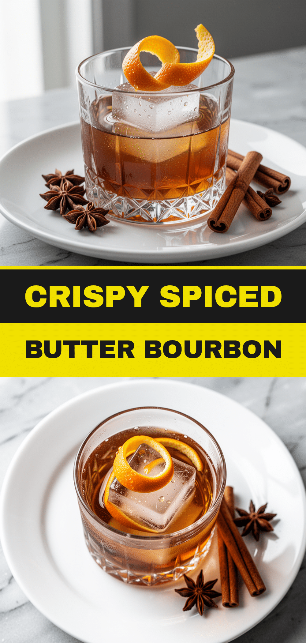 Spiced Brown Butter Bourbon Old Fashioned: 5-Ingredient Holiday Cocktail 5 spiced brown butter bourbon old fashioned recipe