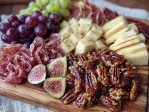 spiced candied pecans - featured image