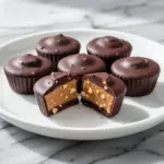sugar-free dark chocolate peanut butter cups - featured image
