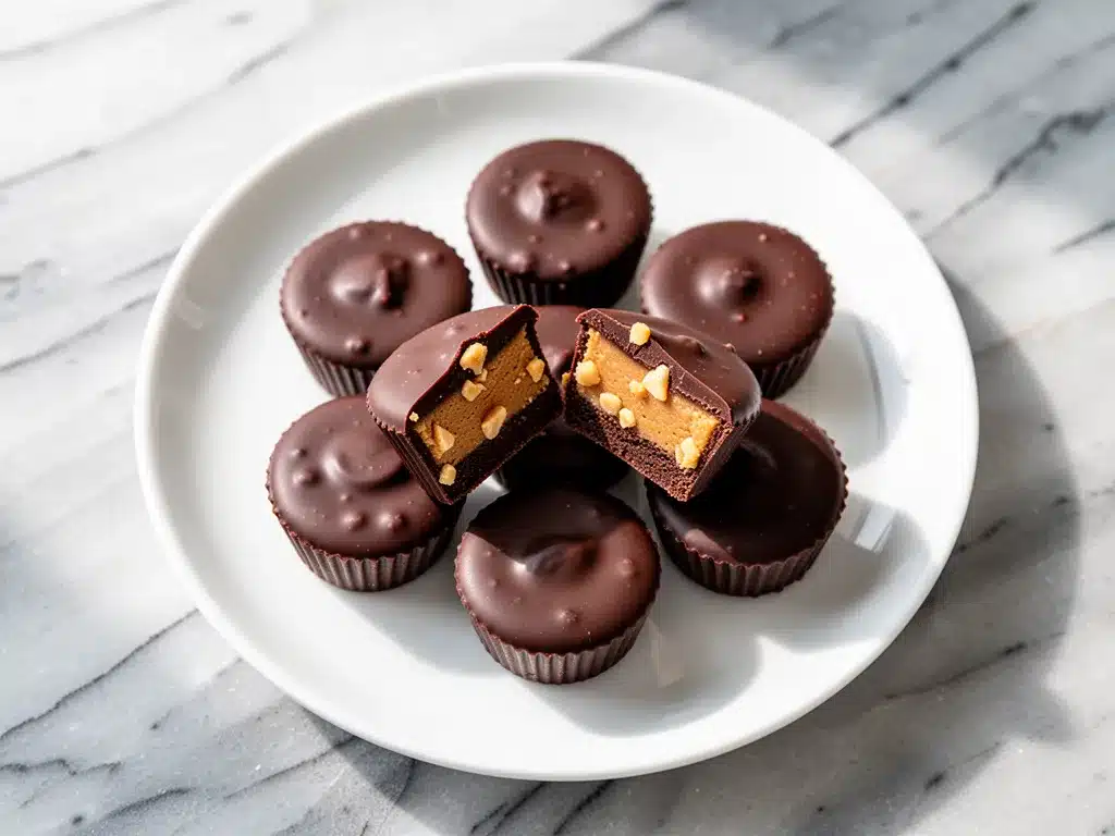 Sugar-Free Dark Chocolate Peanut Butter Cups: 5-Minute Healthy Treat 4 sugar-free dark chocolate peanut butter cups preparation steps