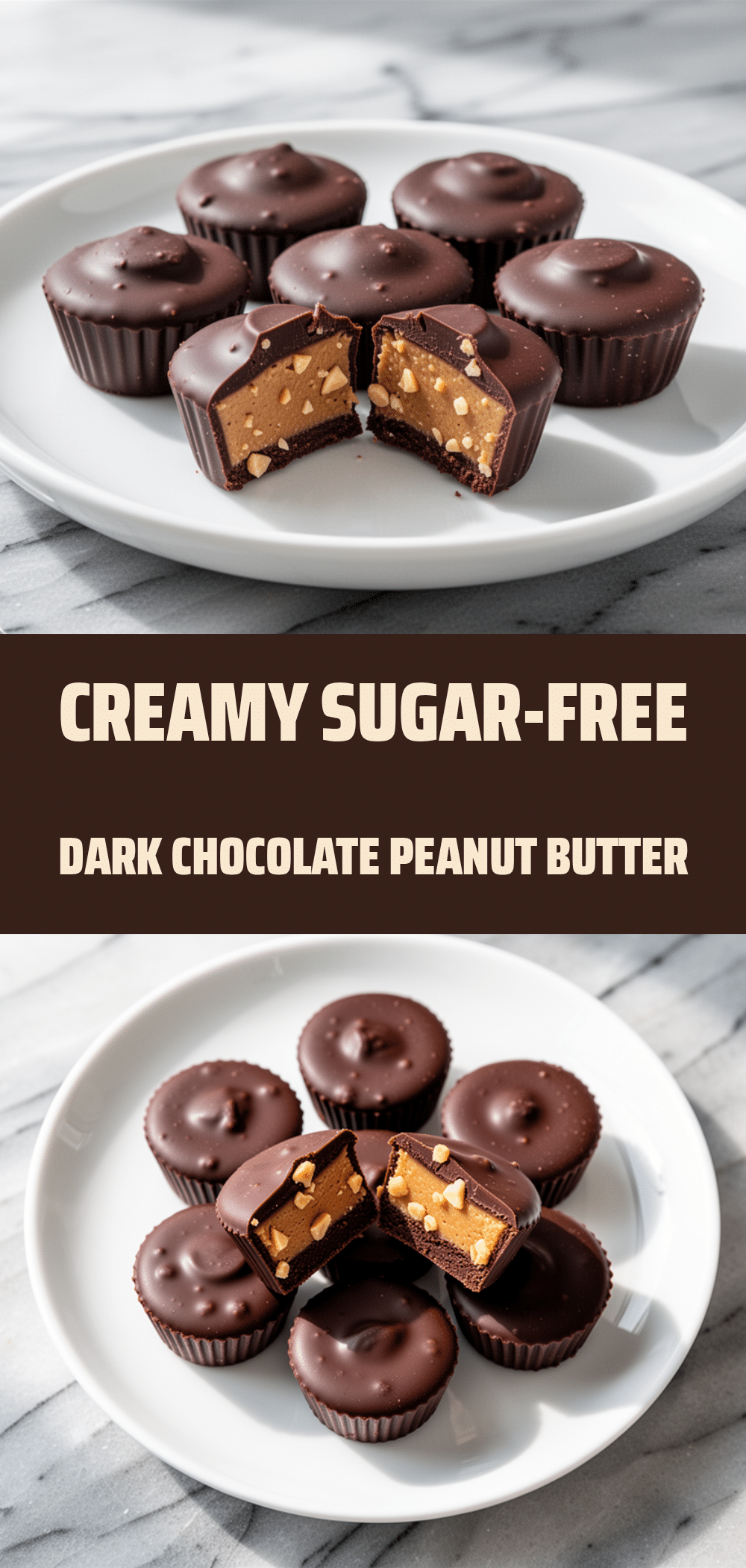 Sugar-Free Dark Chocolate Peanut Butter Cups: 5-Minute Healthy Treat 5 sugar-free dark chocolate peanut butter cups recipe