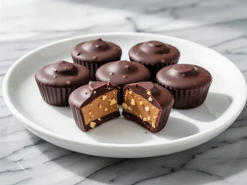 Home 1 sugar-free dark chocolate peanut butter cups - featured image