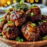 tailgate crockpot honey garlic meatballs - featured image