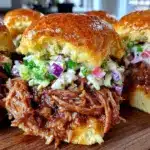 Tailgate Slow Cooker Pulled Pork Sliders - featured image