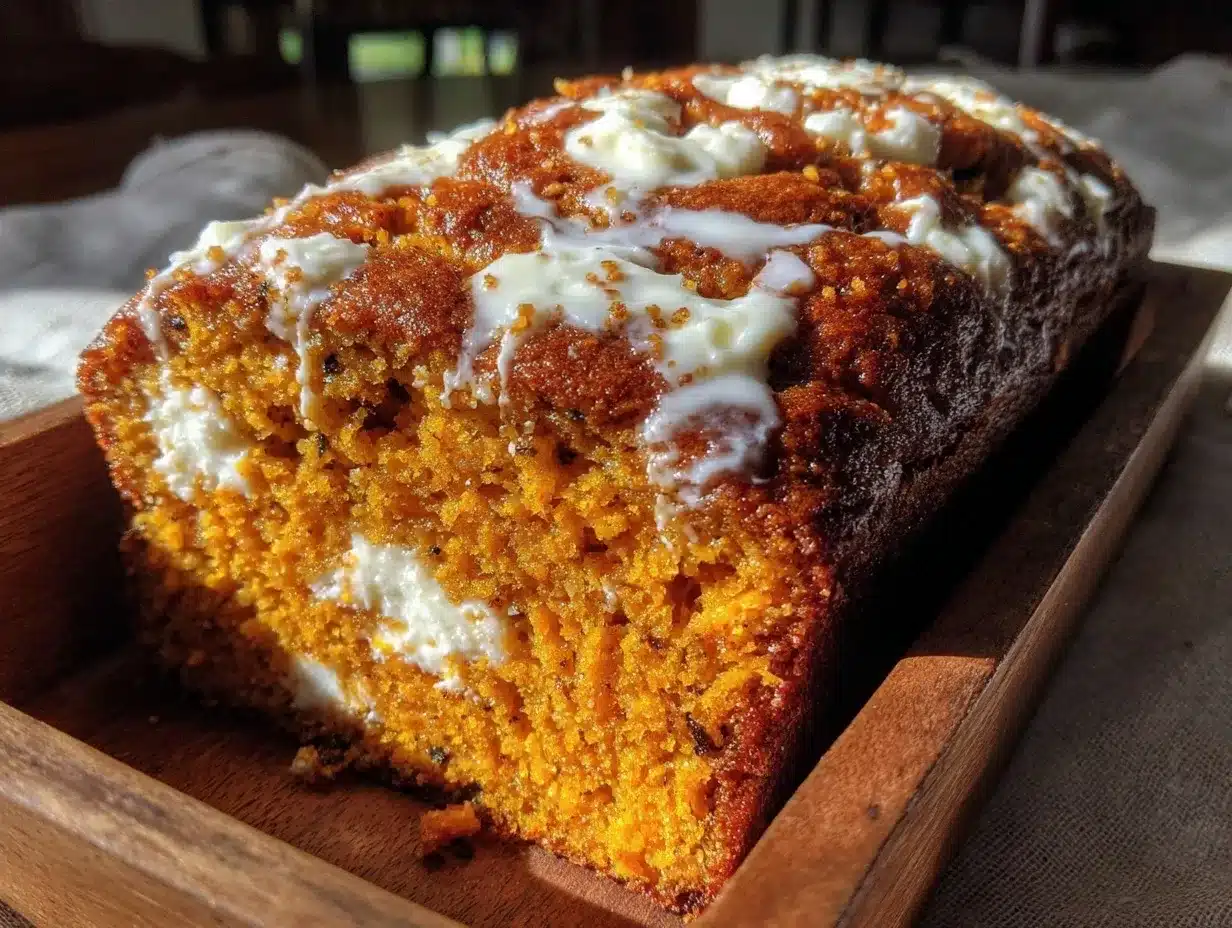 Pumpkin Spice Bread: Tiny Batch Cream Cheese Loaf 4 tiny batch pumpkin spice bread preparation steps