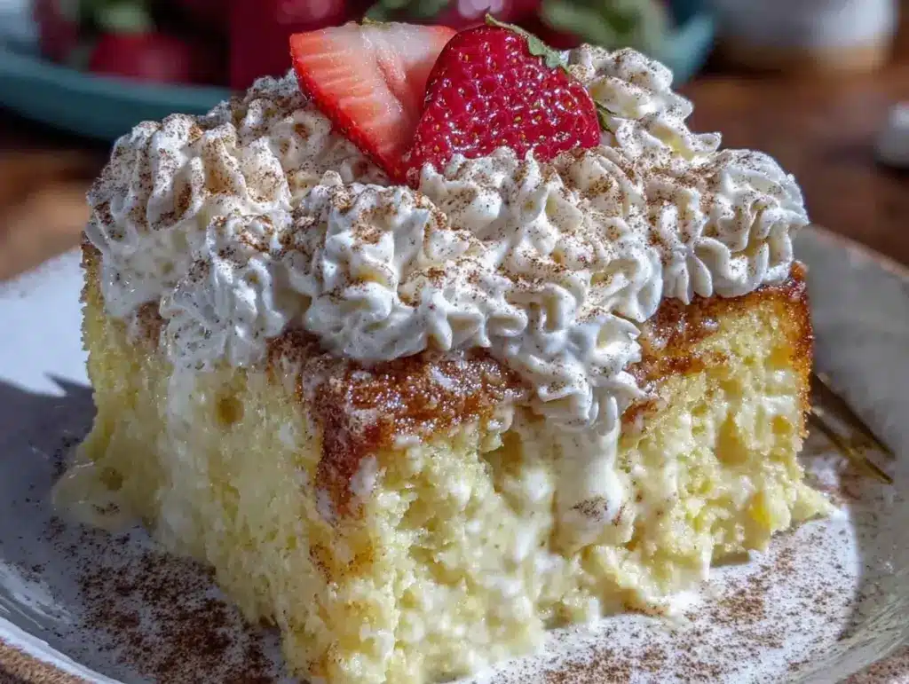 Home 1 Tres Leches Cake with Cinnamon Whipped Cream - featured image