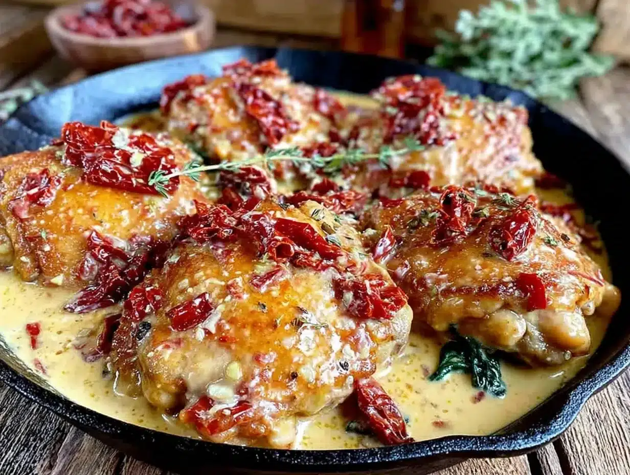 Creamy Tuscan Garlic Chicken: The One to Make When You Need Self-Care 4 Tuscan garlic chicken preparation steps