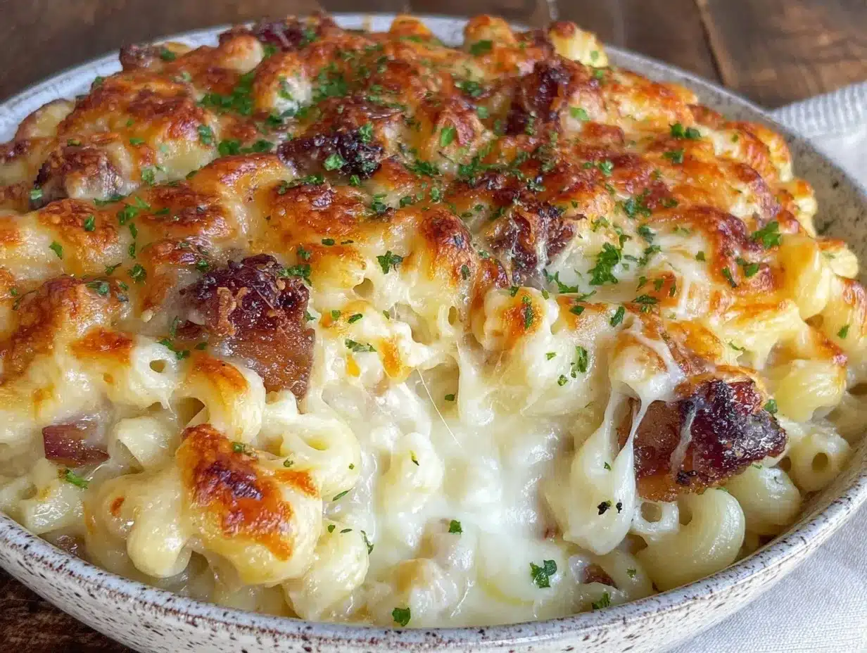 Ultra-Creamy Baked Mac and Cheese: Budget-Friendly 1-Serving 4 ultra-creamy baked mac and cheese preparation steps