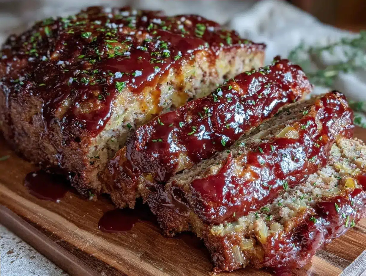 Ultra-Juicy Classic Meatloaf: 1 Easy Glaze 4 ultra-juicy classic meatloaf preparation steps