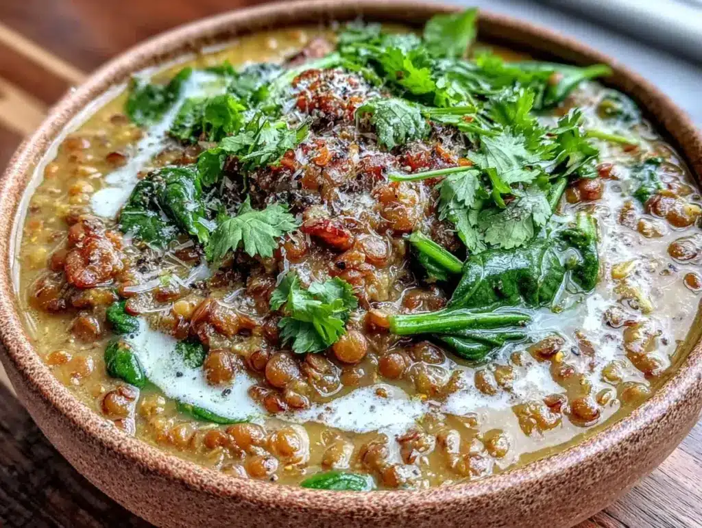 Home 2 vegan coconut curry lentil soup - featured image