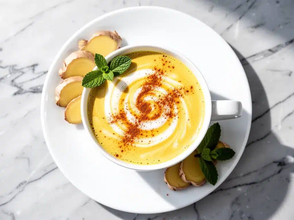 Vegan Golden Turmeric Milk Latte: 5-Min Easy Recipe 4 vegan golden turmeric milk latte preparation steps