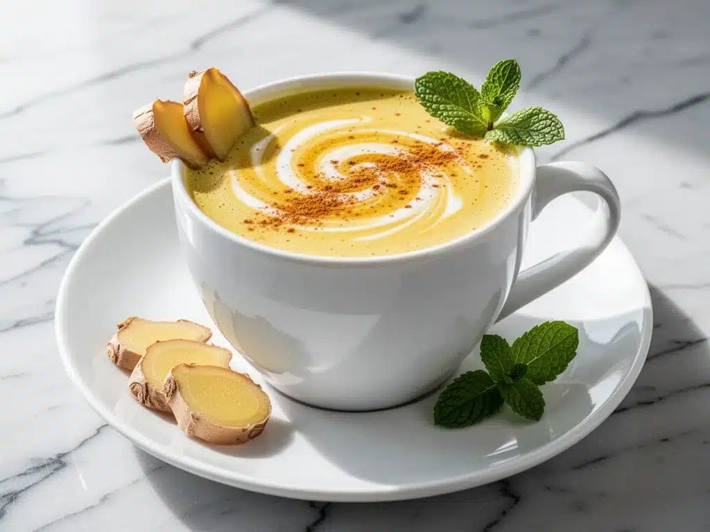 Home 2 vegan golden turmeric milk latte - featured image