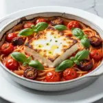viral baked feta pasta - featured image